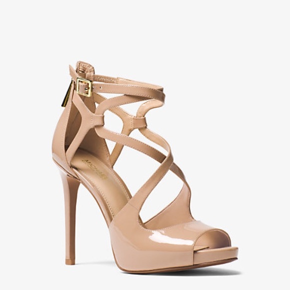 Michael Kors Catia patent leather platform stiletto heels 7.5 - Picture 3 of 7